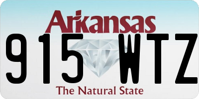 AR license plate 915WTZ