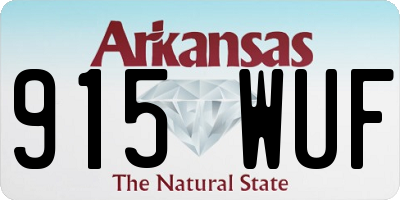 AR license plate 915WUF