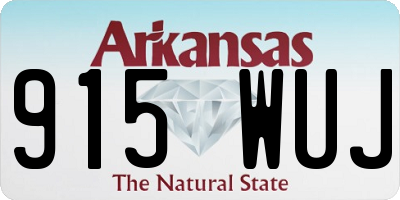 AR license plate 915WUJ