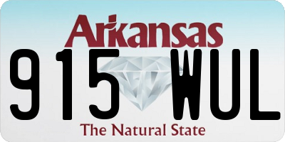AR license plate 915WUL