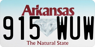 AR license plate 915WUW