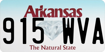 AR license plate 915WVA