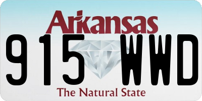 AR license plate 915WWD