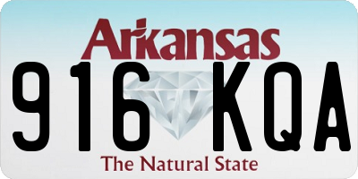 AR license plate 916KQA