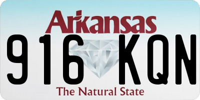 AR license plate 916KQN