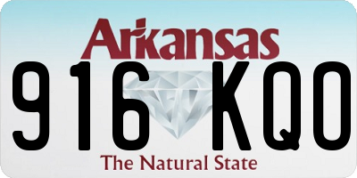 AR license plate 916KQO