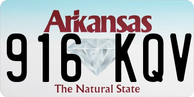 AR license plate 916KQV