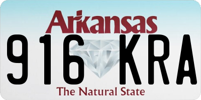 AR license plate 916KRA