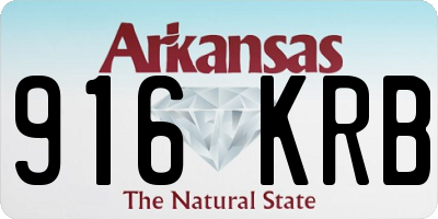 AR license plate 916KRB