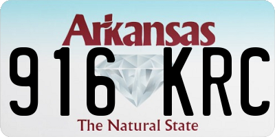 AR license plate 916KRC