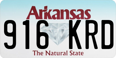 AR license plate 916KRD