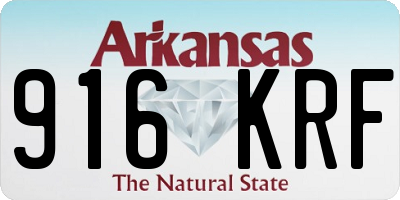 AR license plate 916KRF