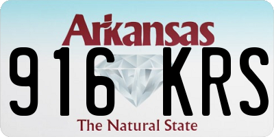 AR license plate 916KRS