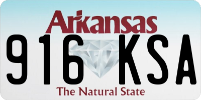 AR license plate 916KSA