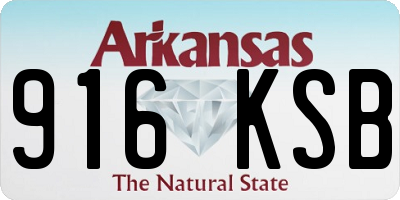 AR license plate 916KSB