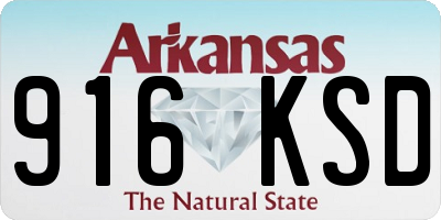 AR license plate 916KSD
