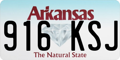AR license plate 916KSJ