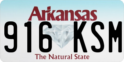 AR license plate 916KSM