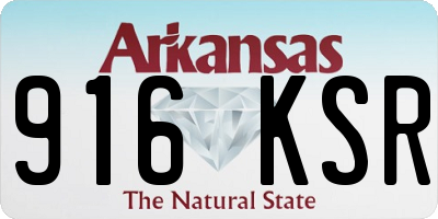 AR license plate 916KSR