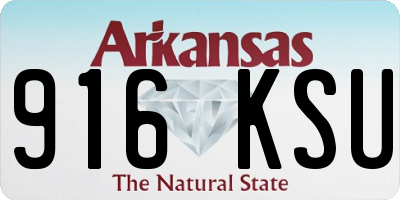 AR license plate 916KSU