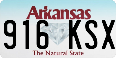 AR license plate 916KSX