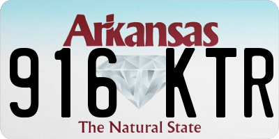 AR license plate 916KTR