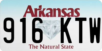 AR license plate 916KTW