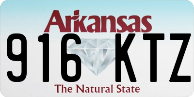 AR license plate 916KTZ