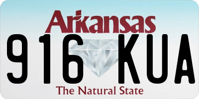 AR license plate 916KUA