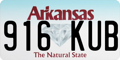 AR license plate 916KUB