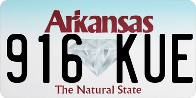 AR license plate 916KUE