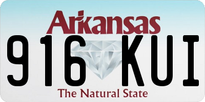 AR license plate 916KUI