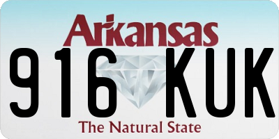 AR license plate 916KUK