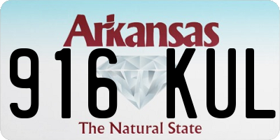 AR license plate 916KUL
