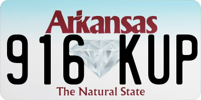 AR license plate 916KUP