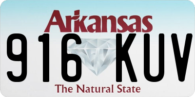 AR license plate 916KUV