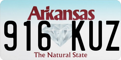 AR license plate 916KUZ