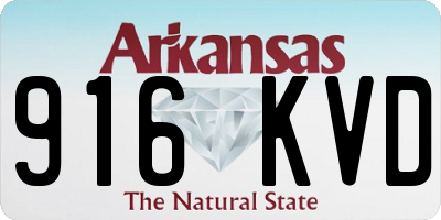 AR license plate 916KVD
