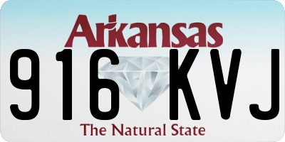 AR license plate 916KVJ