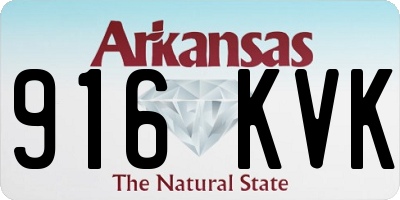 AR license plate 916KVK
