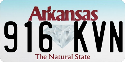 AR license plate 916KVN