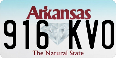 AR license plate 916KVO
