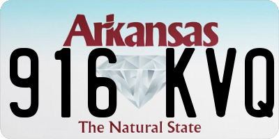 AR license plate 916KVQ