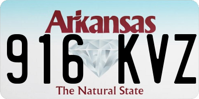 AR license plate 916KVZ
