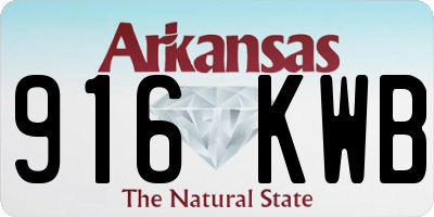 AR license plate 916KWB