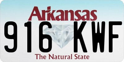 AR license plate 916KWF