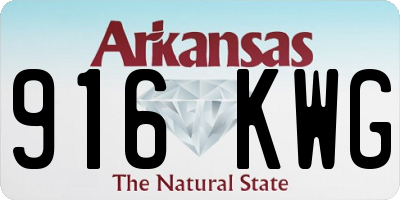 AR license plate 916KWG