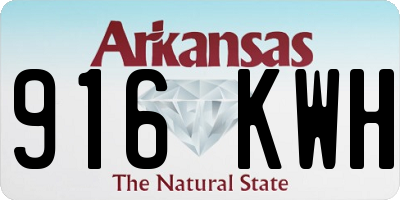 AR license plate 916KWH
