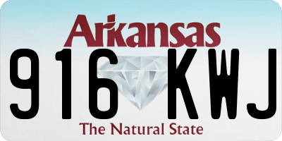 AR license plate 916KWJ