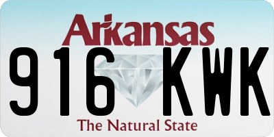 AR license plate 916KWK